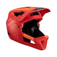 LEATT KASK ROWEROWY MTB ENDURO 4.0 (WYPINANA SZCZĘKA) V24 HELMET RED KOLOR CZERWONY ROZMIAR S (51-55 cm)