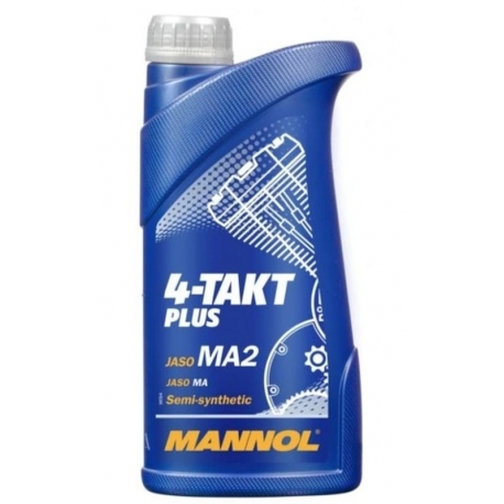 MANNOL OLEJ SILNIKOWY 4T PLUS 10W40 1L (API SL, JASO MA/MA2) SEMISYNTETYK (7202) - KARTON 40 SZTUK (PAKIET)