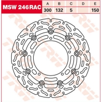 TRW LUCAS ZF TARCZA HAMULCOWA PRZÓD YAMAHA YZF R25, YZF R3, MT-03 '15-, FZ-6N/S FAZER '04-'10, XJ6 600N/F/S DIVERSION '09-'16, Y