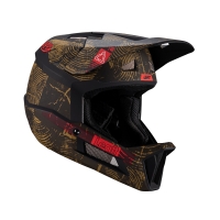 LEATT KASK ROWEROWY MTB GRAVITY 2.0 V24 HELMET TIMBER KOLOR CZARNY/BRĄZOWY ROZMIAR M (57-58 cm)