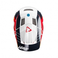 LEATT KASK ROWEROWY MTB GRAVITY 2.0 V24 HELMET WHITE/RED KOLOR BIAŁY/POMARAŃCZOWY/CZARNY ROZMIAR L (59-60 cm)