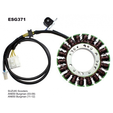 ELECTROSPORT UZWOJENIE ALTERNATORA (STATOR) SUZUKI AN 650 BURGMAN (03-12) (Z IMPULSATOREM)