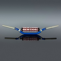 RENTHAL KIEROWNICA 1,1/8 CALA (28,6MM) MX TWINWALL 998 HANDLEBAR BLUE REED / WINDHAM PADDED KOLOR NIEBIESKI Z GĄBKĄ