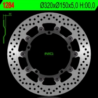 NG TARCZA HAMULCOWA PRZÓD TRIUMPH SPEED TRIPLE 1050 '08-'17, SPRINT 1050 '10-'14 (320X150X5) (5X10,5MM) PŁYWAJĄCA