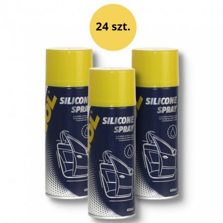 MANNOL SILICONE SPRAY 450ML (9963) (24) KARTON 24 SZTUKI (PAKIET)