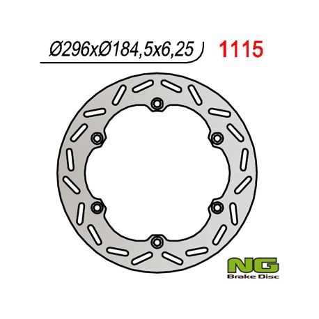 NG TARCZA HAMULCOWA PRZÓD/TYŁ HONDA GL 1500 GOLD WING '88-'00, ST 1100 96-01 (ABS) (296X184X6,3) (6X10,5MM)