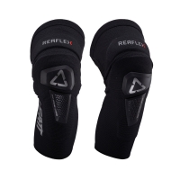 LEATT NAKOLANNIKI OCHRANIACZE KOLAN REAFLEX HYBRID PRO KNEE GUARD BLACK KOLOR CZARNY ROZMIAR S