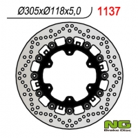 NG TARCZA HAMULCOWA PRZÓD BMW K1100LT/RS '89-00, R1100GS/R '93-94, R1100R/RT/RS '92-01 (305x118x5MM) (6X9,0MM) PŁYWAJĄCA