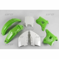 UFO KOMPLET PLASTIKÓW KAWASAKI KX 125 / 250 '94-'95 KOLOR OEM (ZIELONY/BIAŁY) (KA193E999)