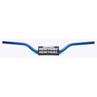 RENTHAL KIEROWNICA 1,1/8 CALA (28,6MM) MX FATBAR HANDLEBAR RC WYSOKA HIGH BLUE KOLOR NIEBIESKI Z GĄBKĄ