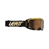 LEATT GOGLE ROWEROWE VELOCITY 5.0 MTB IRIZ GOGGLE GOLD BRONZE UC 68% - KOLOR CZARNY/ZŁOTY SZYBKA LUSTRZANA BRĄZOWA