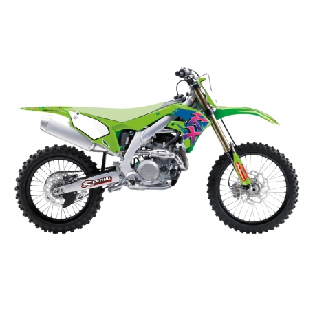 BLACKBIRD KOMPLET NAKLEJEK (OKLEIN) KAWASAKI KX 250F '21-'23, KX 450F '19-'24 RETRO