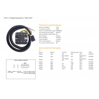 DZE REGULATOR NAPIĘCIA POLARIS ACE 325 EFI '14-'16, 570 EFI '15-'16, 900 '16, RZR 570/900 '12, RZR 1000 EFI '15, 12V 50A (MOSFET