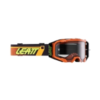 LEATT GOGLE VELOCITY 5.5 CITRUS LIGHT GREY 58% - KOLOR POMARAŃCZOWY/CZARNY SZYBKA PRZYDYMIANA