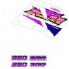 TECNOSEL (BLACKBIRD) KOMPLET NAKLEJEK (OKLEIN) KTM 250/360 '93-'97, REPLICA TEAM KTM ENDURO '94 KOLOR RÓŻOWY/NIEBIESKI
