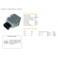 DZE REGULATOR NAPIĘCIA HONDA CBR1100XX 96-98, VFR750F 90-97 (35A) (31600-MY7-305) - ZASTĘPUJE 2055-01