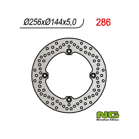 NG TARCZA HAMULCOWA TYŁ HONDA XRV 750, XL 1000V, CBR 1100XX (256x144x5,0MM) (4X10,5MM)