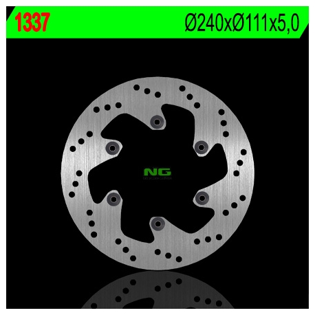 NG TARCZA HAMULCOWA TYŁ KTM SMC 690 R '07-'14, ENDURO 690 '08-'22, LC8 950/990 ADVENTURE '02-'05 (240X111X5MM) (6x6,25MM)