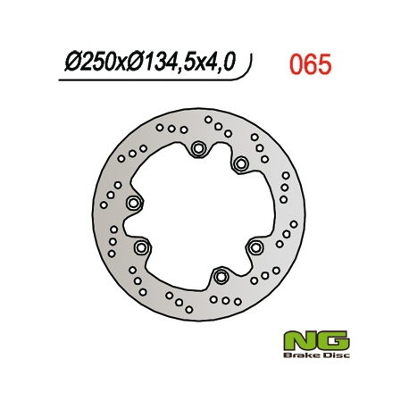 NG TARCZA HAMULCOWA TYŁ SUZUKI DR 600/650/750/800 (250x134,5x4)