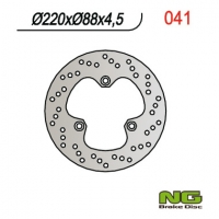 NG TARCZA HAMULCOWA TYŁ HONDA CBR 500/600F '87-90, VFR 400 '86-88, NSR 400 '85-91, '06-07, CBR 400RR '87-90, (220x88x4,5MM) (3X1