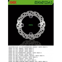NG TARCZA HAMULCOWA TYŁ SUZUKI RMZ 450 '05-'20, HONDA CR 125 '98-'99, CR 250 '97-'01, RMZ 250 '07-'18 (240X122X4) WAVE
