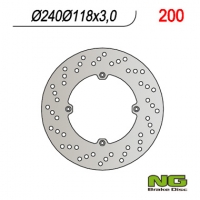 NG TARCZA HAMULCOWA PRZÓD HONDA XL 600R (83-87), CR 125 (85-88), CR 500 (88) (240x118x3)