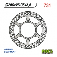 NG TARCZA HAMULCOWA PRZÓD GAS GAS ENDURO CROSS 125/200/250/300/400/450/515 (260x108x3,5)