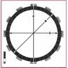 TRW ZF TARCZE SPRZĘGŁOWE YAMAHA YZ 250 88-91, XVS 650 98-07, MT-07 14-, TRACER 700 16-19, XSR700 16-, (EBS2309)