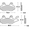 SBS KLOCKI HAMULCOWE KH165 / KH215 RACING DUAL CARBON KOLOR CZARNY