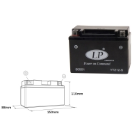 LANDPORT AKUMULATOR YTZ12-S (MS LTZ12-S) 12V 11AH 150X86X110 (GTZ12S) BEZOBSŁUGOWY - ZALANY (4)