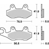 SBS KLOCKI HAMULCOWE KH135/214 STREET PERFORMANCE (EXCEL) SINTER KOLOR ZŁOTY