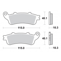 SBS PROMOCJA KLOCKI HAMULCOWE KH261/2 STREET EXCEL/RACING SINTER KOLOR ZŁOTY