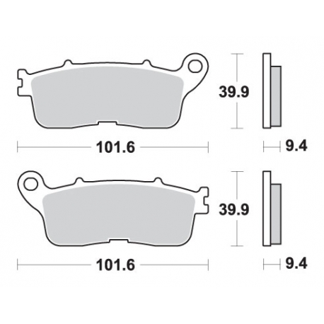 SBS KLOCKI HAMULCOWE KH636 STREET EXCEL/RACING SINTER KOLOR ZŁOTY