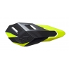 RACETECH (RTECH) OSŁONY RĄK (HANDBARY) HP3 KOLOR CZARNY ŻÓŁTY NEON (Z 2 RODZAJAMI MOCOWAŃ DO KIEROWNICY ORAZ MANETEK)