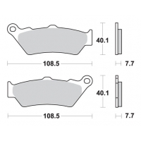 SBS KLOCKI HAMULCOWE KH209 / KH209/2 STREET PERFORMANCE (EXCEL) SINTER KOLOR ZŁOTY