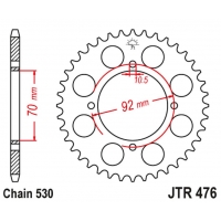 JT ZĘBATKA TYLNA 476 45 KAWASAKI GPZ 250 '83-85', Z 250/400/440/500/550 '78-85' (47645JT) (ŁAŃC.530)