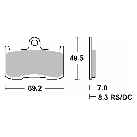 SBS KLOCKI HAMULCOWE KH347 STREET EXCEL SINTER KOLOR ZŁOTY PASUJE DO: KAWASAKI Z800/100, ZX-9R, INDIAN 1800, TRIUMPH 675/1050, V