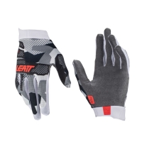 LEATT RĘKAWICE MOTO 1.5 GRIPR GLOVE FORGE KOLOR CZARNY/SZARY/BIAŁY ROZMIAR S