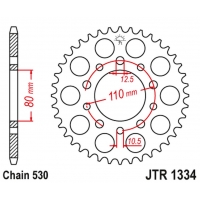 JT ZĘBATKA TYLNA 334 47 HONDA CB 750F '80-'82 (33447JT) (ŁAŃC. 530)