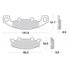 SBS PROMOCJA KLOCKI HAMULCOWE KH129 STREET STANDART CERAMIC KOLOR CZARNY