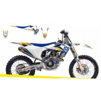 BLACKBIRD WYPRZEDAŻ KOMPLET NAKLEJEK (OKLEIN) HUSQVARNA TE/TC '00 DREAM 3 KOLOR NIEBIESKI ŻÓŁTY BIAŁY