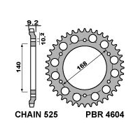 PBR ZĘBATKA TYLNA 4604 42 C45 HUSQVARNA NUDA 900R 12 (ŁAŃC. 525)