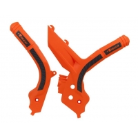 RACETECH (RTECH) OSŁONY RAMY (KOMPLET) BI-MATERIAL SUPER GRIP KTM SX 125/150/250 '19-21, SXF 250/350/450 '19-21, SXF 450 '18-21,