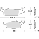 TRW LUCAS KLOCKI HAMULCOWE KH443 SINTER OFFROAD YAMAHA RAPTOR YFM 250 08-20, GRIZZLY YFM 550 09-20, GRIZZLY YFM 700 07-20, LEWY 