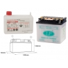 LANDPORT AKUMULATOR YB7C-A (MD LB7C-A) 12V 8AH 130X90X114 YAMAHA TW125 OBSŁUGOWY - ELEKTROLIT OSOBNO (4) UE2019/1148