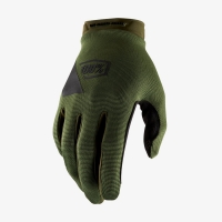 100 PROCENT RĘKAWICE CROSS/ENDURO MODEL RIDECAMP GLOVES FATIGUE KOLOR ZIELONY (MILITARNY) ROZMIAR S STARY KOD: 10018-190-10