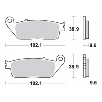 SBS PROMOCJA KLOCKI HAMULCOWE KH196 STREET STANDART CERAMIC KOLOR CZARNY