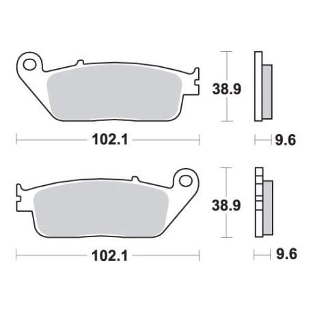 SBS PROMOCJA KLOCKI HAMULCOWE KH196 STREET CERAMIC KOLOR CZARNY