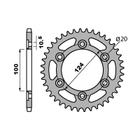 PBR ZĘBATKA TYLNA 1027 48 C45 DUCATI MONSTER 620/695 04-07 (ŁAŃC. 520)