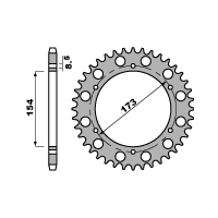 PBR ZĘBATKA TYLNA 4441 43 C45 APRILIA RST 1000 FUTURA (01-04) (ŁAŃC. 525)